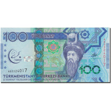 Geldschein, Turkmenistan, 100 Manat, 2017, 2017, UNZ