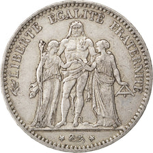 Coin, France, Hercule, 5 Francs, 1875, Bordeaux, EF(40-45), Silver, Gadoury:745a