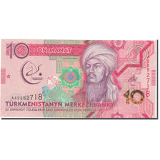 Biljet, Turkmenistan, 10 Manat, 2017, 2017, NIEUW