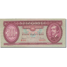 Geldschein, Ungarn, 100 Forint, 1962, 1962-10-12, KM:171c, S+