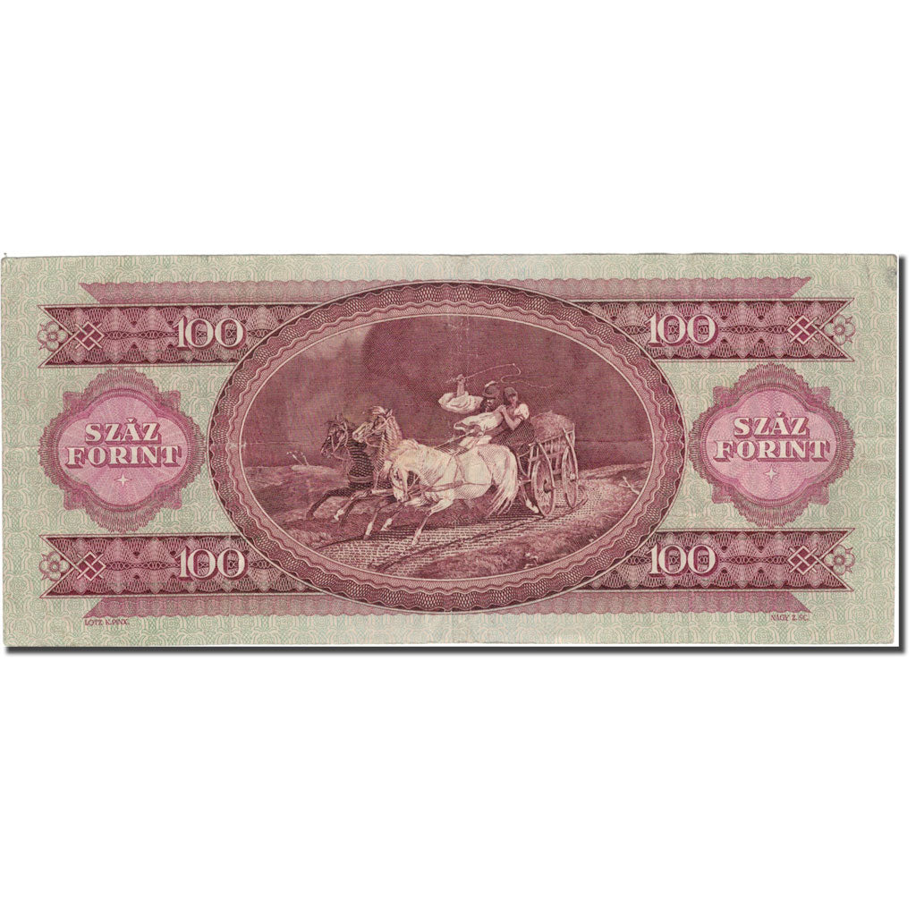 Banknote, Hungary, 100 Forint, 1962, 1962-10-12, KM:171c, VF(30-35)