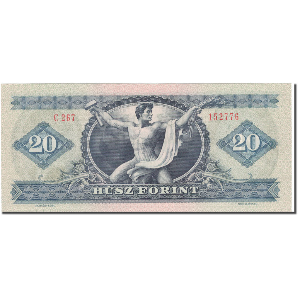 Billet, Hongrie, 20 Forint, 1975, 1975-10-28, KM:169f, SPL+