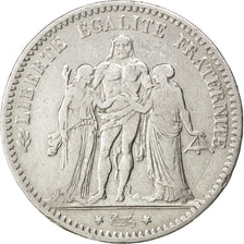 FRANCE, Hercule, 5 Francs, 1877, Bordeaux, KM #820.2, VF(20-25), Silver,...