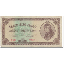 Banconote, Ungheria, 100,000,000 Pengö, 1946, 1946-03-18, KM:124, MB+