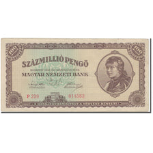 Nota, Hungria, 100,000,000 Pengö, 1946, 1946-03-18, KM:124, VF(30-35)