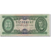 Banknote, Hungary, 10 Forint, 1969, 1969-06-30, KM:168d, AU(50-53)