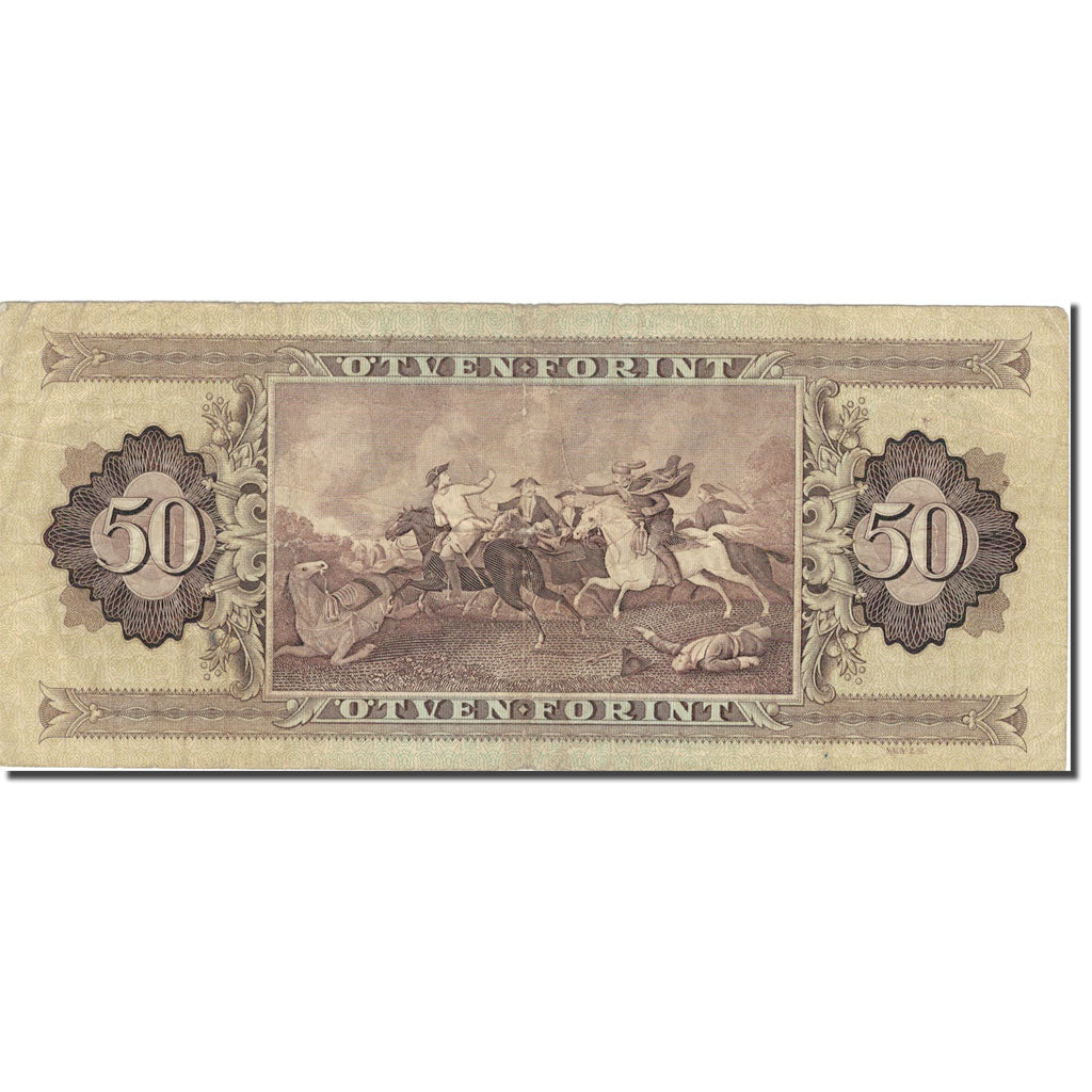 Geldschein, Ungarn, 50 Forint, 1986, 1986-11-04, KM:170g, S+