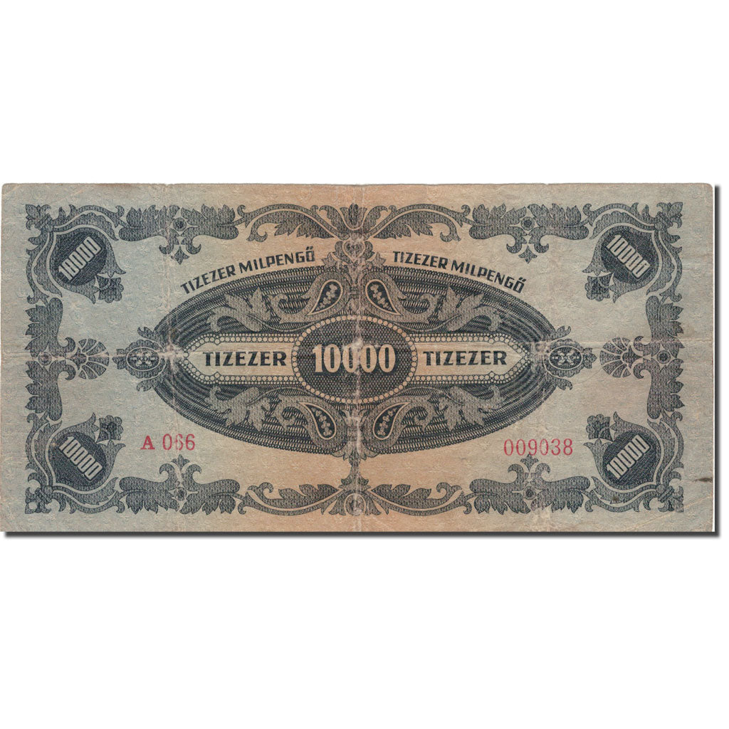 Nota, Hungria, 10,000 Milpengö, 1946, 1946-04-29, KM:126, VF(30-35)