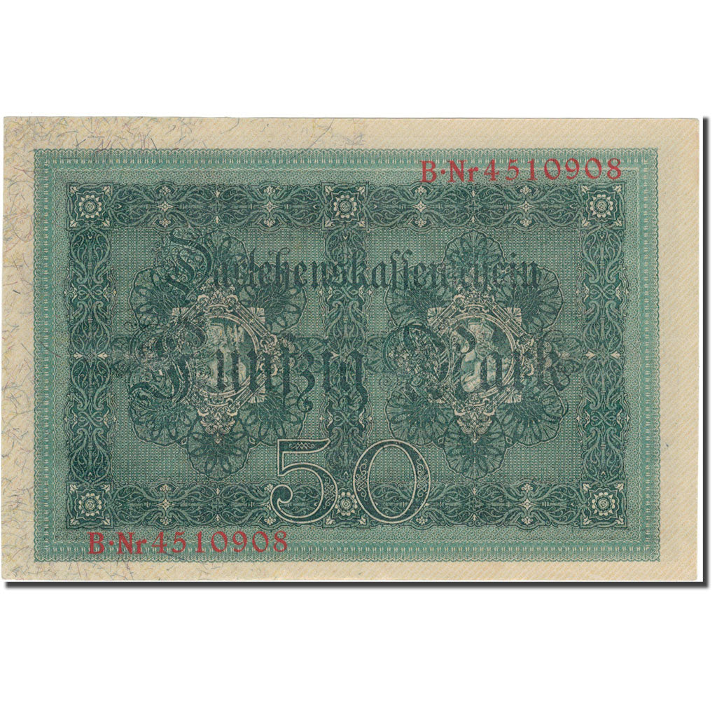 Geldschein, Deutschland, 50 Mark, 1914, 1914-08-05, KM:49b, UNZ-