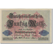 Banknote, Germany, 50 Mark, 1914, 1914-08-05, KM:49b, UNC(63)