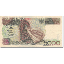 Banconote, Indonesia, 5000 Rupiah, 1992, 1992, KM:130a, MB+