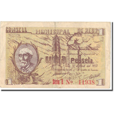 Geldschein, Spanien, 1 Peseta, personnage, 1937, 1937, SS