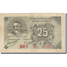 Geldschein, Spanien, 25 Centimos, personnage, 1937, 1937, SS
