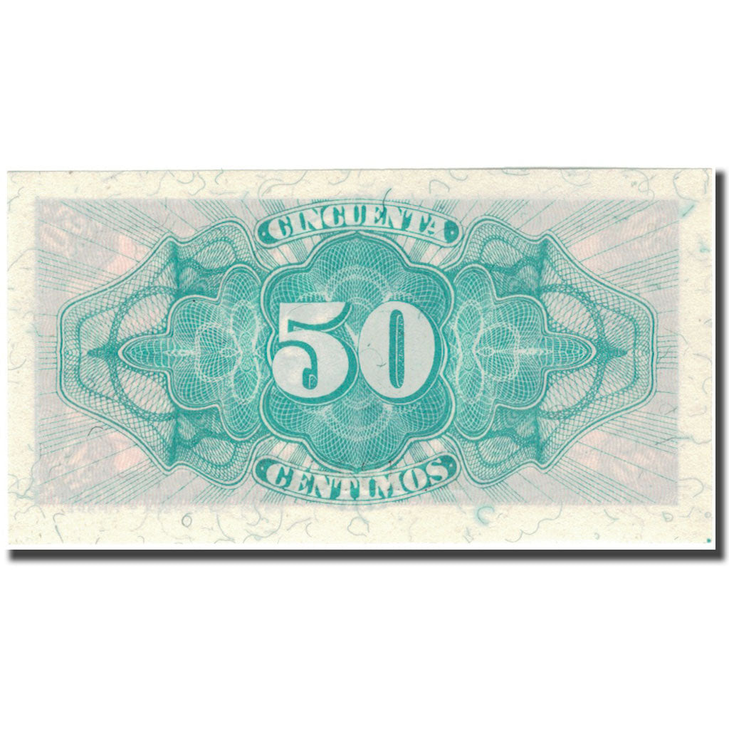 Nota, Espanha, 50 Centimos, personnage, 1937, 1937, KM:93, UNC(65-70)