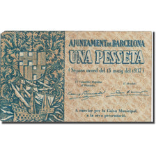 Geldschein, Spanien, 1 Peseta, Blason, 1938, 1938, SS