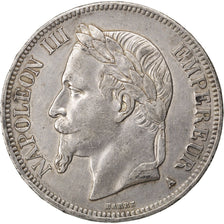 Second Empire, 5 Francs Napoléon III tête laurée