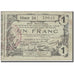 France, Laon, 1 Franc, 1916, VF(20-25), Pirot:02-1203