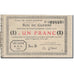 France, Saint-Quentin, 1 Franc, 1915, EF(40-45), Pirot:02-2062