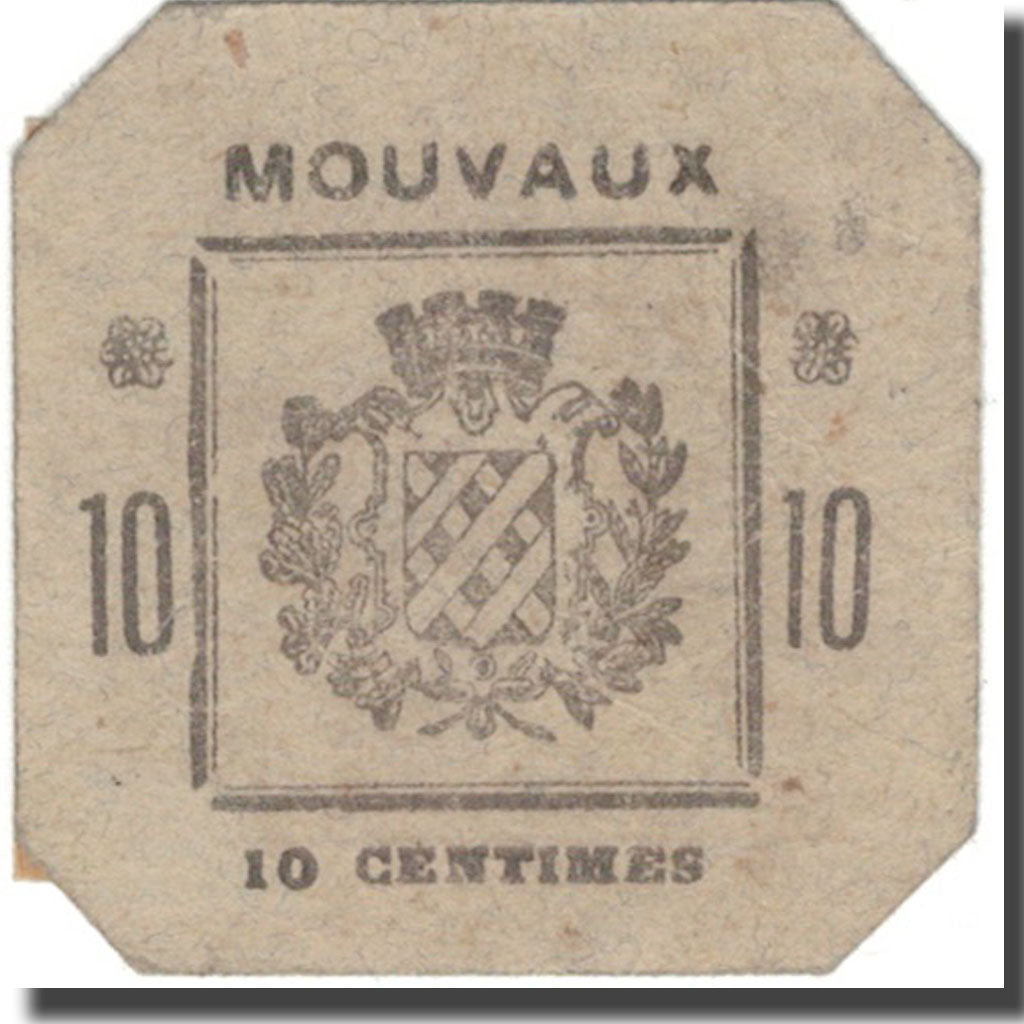 Francia, MOUVAUX, 10 Centimes, BB, Pirot:59-3092