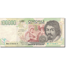 Billet, Italie, 100,000 Lire, 1994, 1994-05-06, KM:117a, TB+