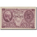 Banknote, Italy, 5 Lire, 1944, 1944-11-23, KM:31a, EF(40-45)
