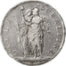 Coin, ITALIAN STATES, PIEDMONT REPUBLIC, 5 Francs, 1801, VF(30-35), Silver, KM:4