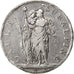 Coin, ITALIAN STATES, PIEDMONT REPUBLIC, 5 Francs, 1801, VF(30-35), Silver, KM:4