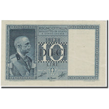 Billet, Italie, 10 Lire, 1939, 1939, KM:25a, TB