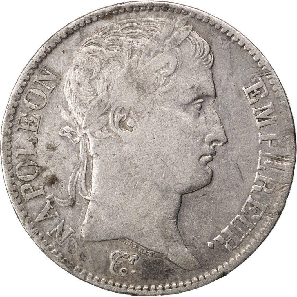 FRANCE, Napoléon I, 5 Francs, 1809, Lille, KM #694.16, VF(20-25), Silver, Gadour