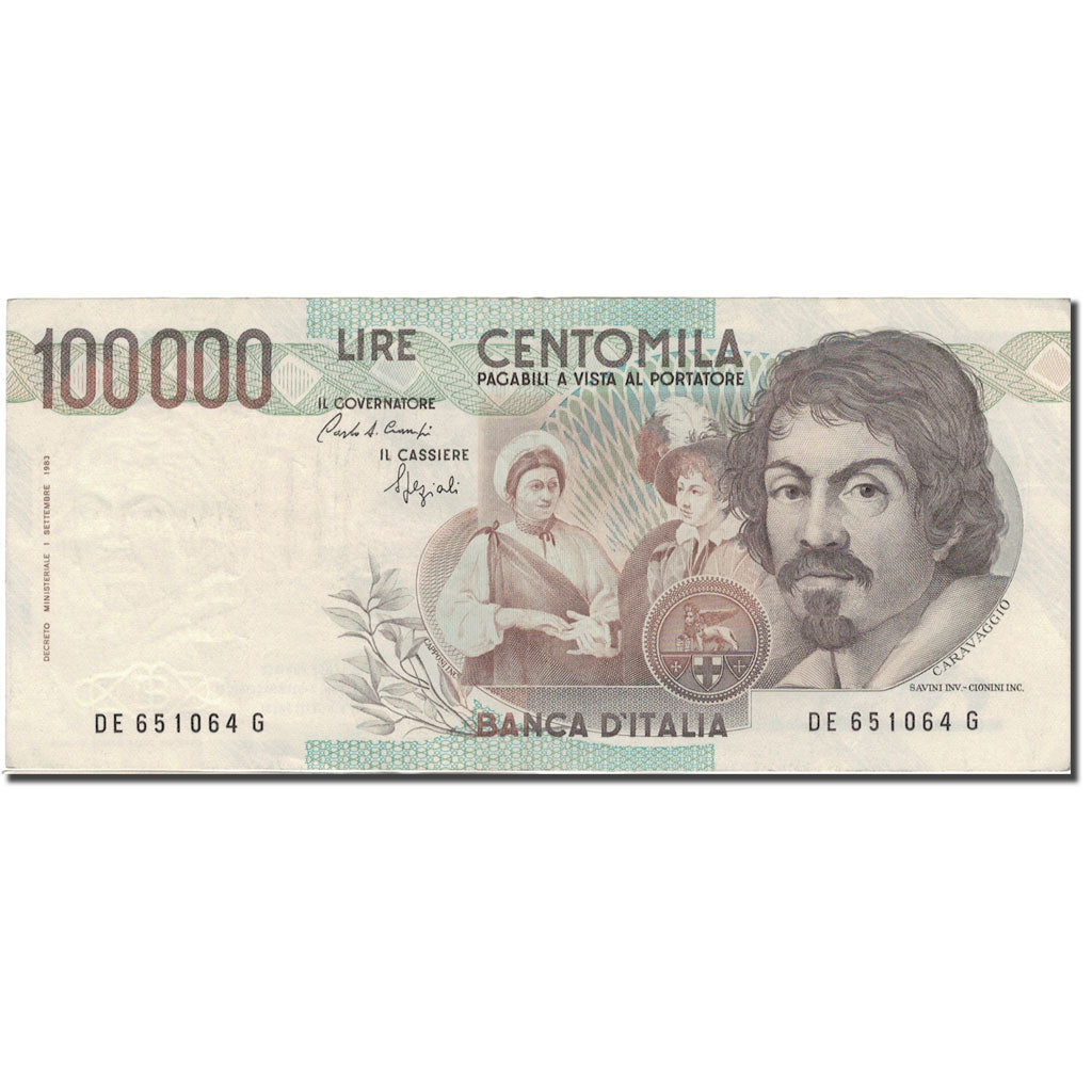 Banknote, Italy, 100,000 Lire, 1983, 1983-09-01, KM:110b, EF(40-45)