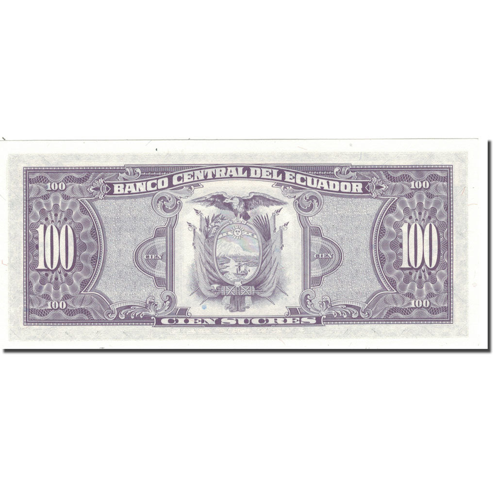 Banknote, Ecuador, 100 Sucres, 1997, 1997-04-03, KM:123Ad, UNC(63)
