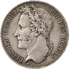 BELGIUM, 5 Francs, 5 Frank, 1847, KM #3.2, EF(40-45), Silver, 24.90