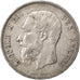 Belgio, Leopold II, 5 Francs, 5 Frank, 1869, BB, Argento, KM:24