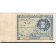 Banknote, Poland, 5 Zlotych, 1930, 1930-01-02, KM:72, VF(30-35)