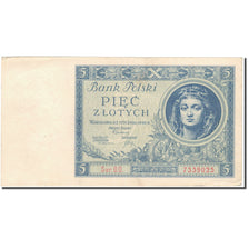 Banknote, Poland, 5 Zlotych, 1930, 1930-01-02, KM:72, VF(30-35)