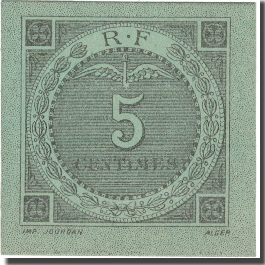 Biljet, Algerije, 5 Centimes, 1916, TTB+