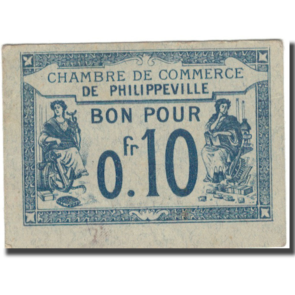 Banknote, Algeria, 10 Centimes, 1915, 1915-10-07, EF(40-45)