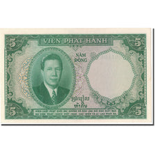Banconote, INDOCINA FRANCESE, 5 Piastres = 5 Dong, KM:106, SPL-