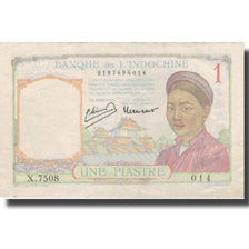 Billet, FRENCH INDO-CHINA, 1 Piastre, 1936, 1936, KM:54b, TTB