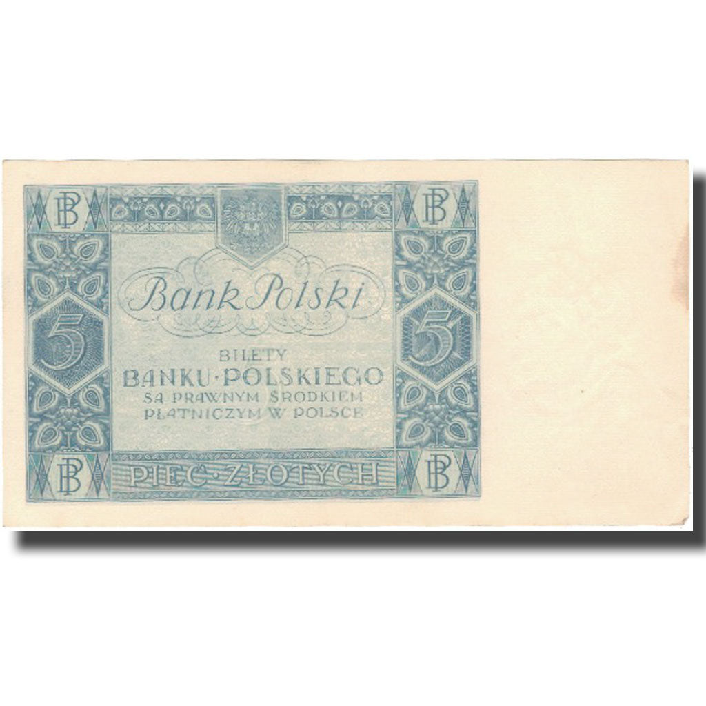 Billet, Pologne, 5 Zlotych, 1930, 1930-01-02, KM:72, TB