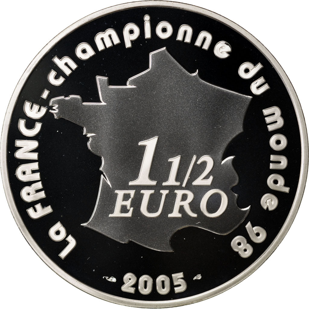 France, 1,5 Euro, 2005, MS(65-70), Silver, 22.20