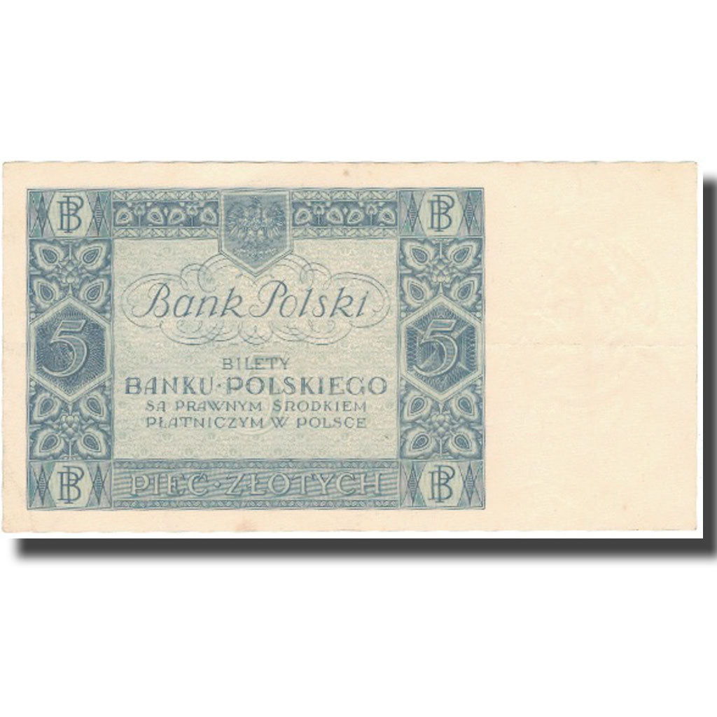 Billet, Pologne, 5 Zlotych, 1930, 1930-01-02, KM:72, TB