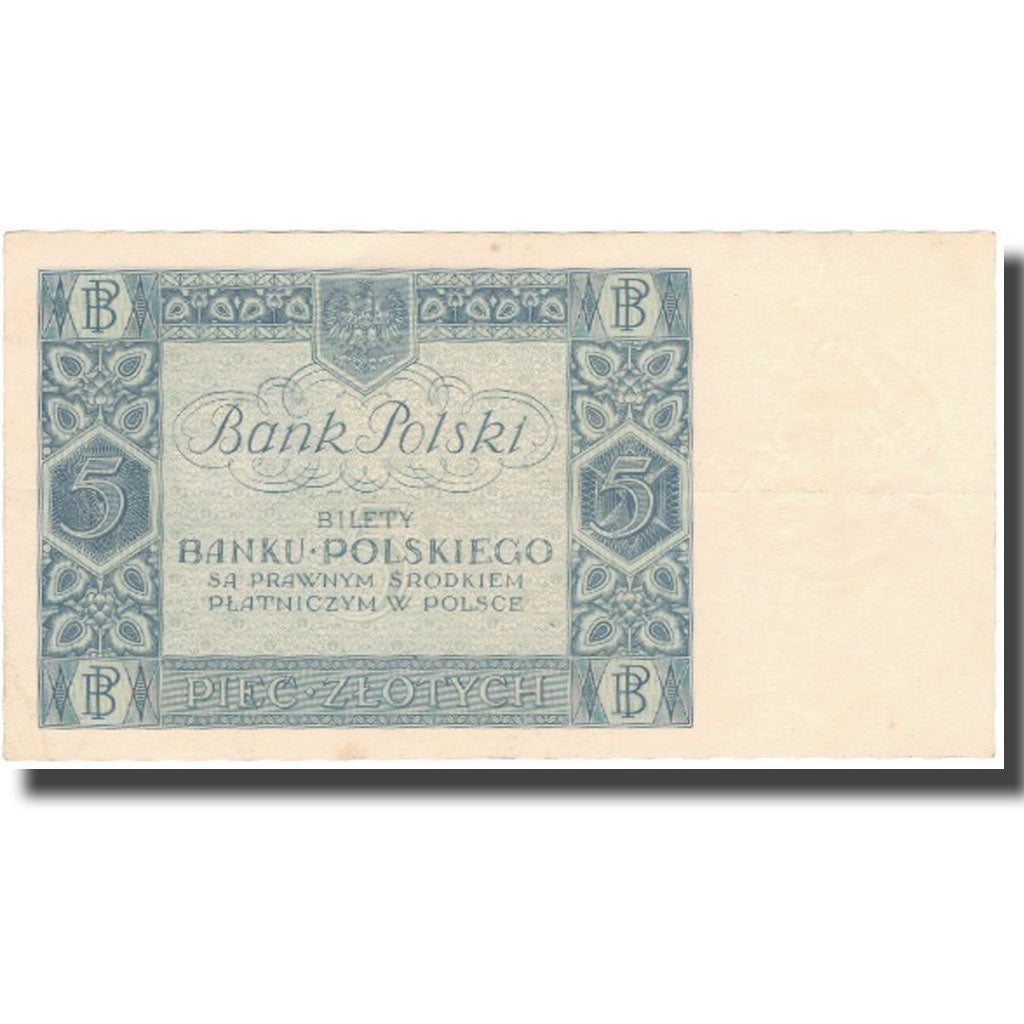 Billet, Pologne, 5 Zlotych, 1930, 1930-01-02, KM:72, TB