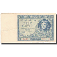 Banknote, Poland, 5 Zlotych, 1930, 1930-01-02, KM:72, VF(20-25)