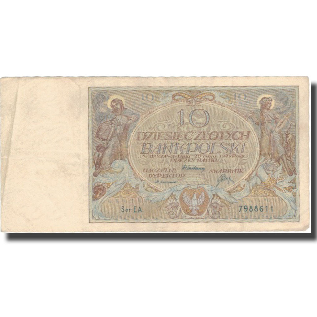 Billet, Pologne, 10 Zlotych, 1929, 1929-07-20, KM:69, TB