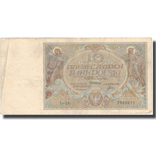 Nota, Polónia, 10 Zlotych, 1929, 1929-07-20, KM:69, VF(20-25)