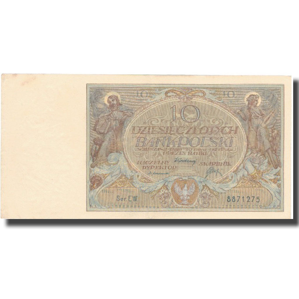 Banknote, Poland, 10 Zlotych, 1929, 1929-07-20, KM:69, VF(20-25)