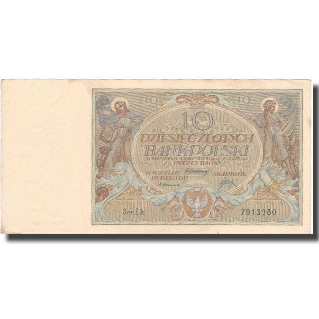 Banknote, Poland, 10 Zlotych, 1929, 1929-07-20, KM:69, VF(20-25)