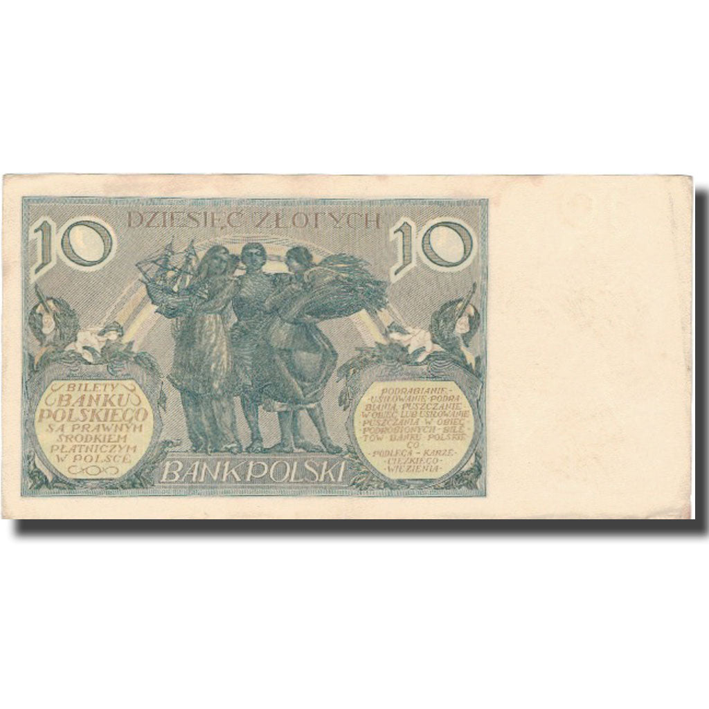 Banknote, Poland, 10 Zlotych, 1929, 1929-07-20, KM:69, VF(20-25)