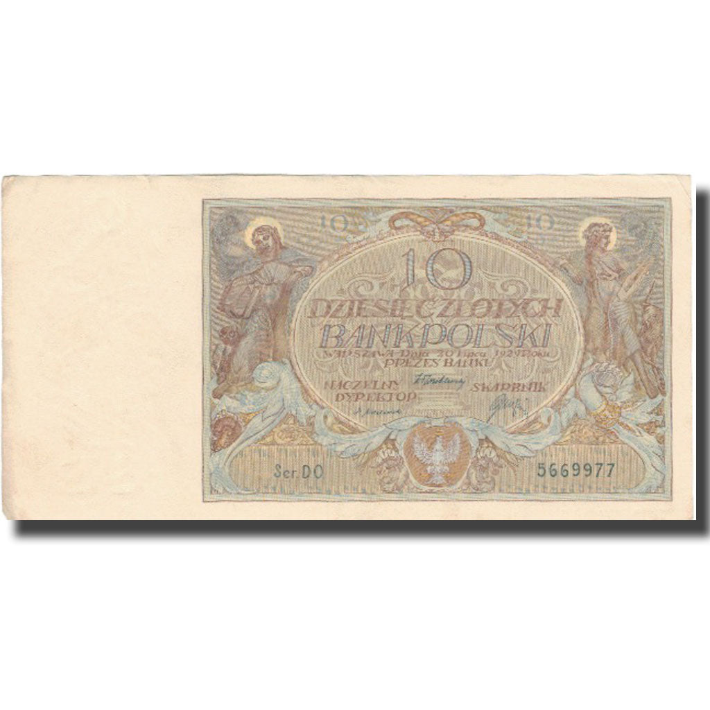 Banconote, Polonia, 10 Zlotych, 1929, 1929-07-20, KM:69, MB